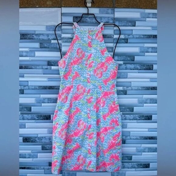 Lilly Pulitzer Lobstah Roll Lace Detail Dress size 00 - Picture 8 of 12